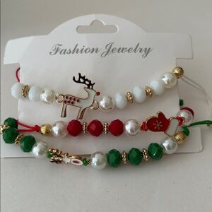 Christmas charm bracelet, set of 4